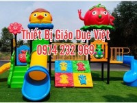 Cầu trượt liên hoàn ngoài trời nhập khẩu cho trẻ em