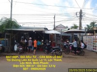 ĐẤT ĐẸP-  GIÁ ĐẦU TƯ  - CẦN BÁN LÔ ĐẤT TẠI Đường Liên Xã Quốc Lộ 13, Lộc Thành, Lộc Ninh, Bình Phước