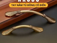 Tay nắm tủ đồng kiểu tân cổ điển NK035 | Zalo 0901 196 552