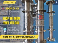 Khớp nối mềm inox dẫn xăng dầu, khớp nối mềm thủy mềm, khớp nối nhanh thủy lực inox 304