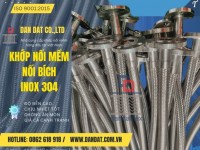 Khớp nối mềm inox dẫn xăng dầu, khớp nối mềm thủy mềm, khớp nối nhanh thủy lực inox 304