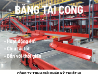 Băng tải cong sử dụng belt PVK