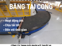 Băng tải cong sử dụng belt PVK