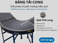 Băng tải cong sử dụng belt PVK