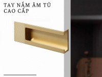 Tay nắm âm tủ hợp kim cao cấp NK099S | Zalo 0901 196 552 