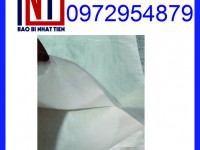 Bao PP dệt màu trắng 25kg, bao PP dệt không tráng