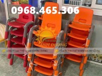 Ghế nhựa tay vịn cho bé mầm non nhập khẩu