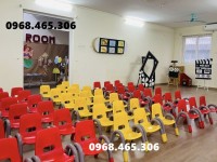 Ghế nhựa tay vịn cho bé mầm non nhập khẩu