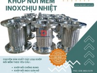 Khớp nối chống rung máy phát, khớp nối mềm nối bích chịu nhiệt, khớp nối kim loại nối ren