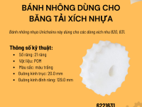Bánh nhông dùng cho băng tải xích nhựa