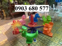 Đu quay hình con vật đáng yêu cho trẻ em mầm non