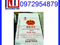 Bao PP dệt đựng 50kg, bao PP dệt đựng gạo 50kg