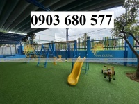 Thang leo liên hoàn kết hợp cầu trượt, xích đu cho trẻ nhỏ mầm non