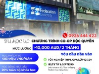 Du học Úc tại Federation University – Cam kết thực tập hưởng lương và học bổng 1 học kỳ