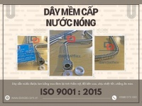 Ống dẫn nước inox nóng lạnh, dây mềm cấp nước nóng, dây dẫn nước inox ruột gà