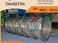 Khớp nối mềm inox dẫn hóa chất, khớp chống rung máy bơm, khớp nối giảm chấn máy phát điện