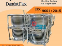 Khớp nối mềm inox dẫn hóa chất, khớp chống rung máy bơm, khớp nối giảm chấn máy phát điện