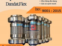 Khớp nối mềm inox nối ren, khớp nối chống rung inox chịu nhiệt, khớp nối giảm chấn máy phát điện