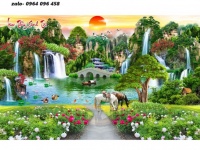 Tranh gạch 3d ốp tường phong cảnh - CVX22