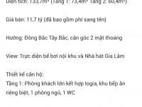Bán căn góc Duplex The Senique Hà Nội tầng đẹp view bể bơi và nhà hát Gia Lâm