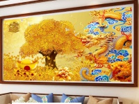 Tranh gạch 3d phong thủy hút tài lộc - CXZ33