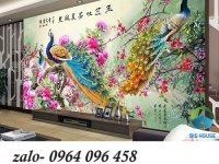 Tranh gạch 3d trang trí phòng khách đẹp - NBV44