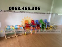 Ghế nhựa vịn tay mầm non, ghế nhựa đúc mầm non