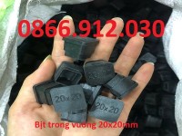 Các loại nút nhựa bịt đầu sắt hộp vuông 20x20mm 