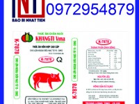 Bao PP in flexo đựng thức ăn chăn nuôi, sản xuất bao bì thức ăn chăn nuôi