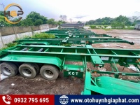 Thanh lý lô hàng khủng: 7 mooc xương KCT 40 feet lướt 90%