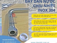 Dây dẫn nước inox, ống mềm cấp nước nóng lạnh, dây mềm inox cấp nước ren trong