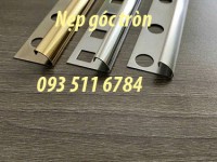 Nẹp góc bo tròn nẹp U nhôm nẹp V inox màu la nhôm Inox