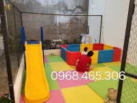 Cầu trượt trẻ em, nhà banh nhựa trẻ em nhập khẩu