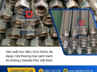 Ống mềm dẫn hơi nóng, Ống dẫn dầu thủy lực bọc lưới, Ống thủy lực inox, khop noi mem