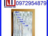 Túi zipper đáy đứng 1 mặt bạc đựng phân bón