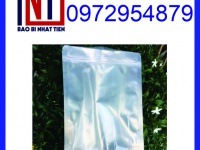 Chuyên cung cấp túi zipper đáy đứng 1 mặt bạc