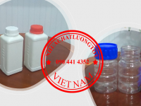 Chai lọ 100ml vuông, lọ nhựa 100ml vàng, chai lọ nhựa HDPE 100ml
