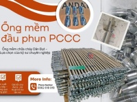 Ống nối mềm PCCC, dây mềm kết nối đầu phun sprinkler, khớp nối mềm PCCC