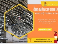 Ống nối mềm PCCC, dây mềm kết nối đầu phun sprinkler, khớp nối mềm PCCC