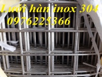 Lưới hàn inox 304 ô 25x25 dày 2ly