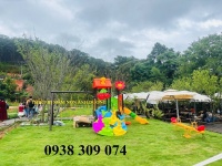 Cầu trượt xích đu giá rẻ,cầu trượt liên hoàn ngoài trời LH