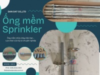 Ống mềm sprinkler, ống mềm nối đầu phun sprinkler, dây mềm kết nối đầu phun chữa cháy