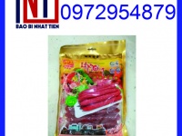 Sản xuất in ấn bao bì lạp xưởng, túi hút chân không đựng lạp xưởng