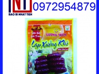 Sản xuất in ấn bao bì lạp xưởng, túi hút chân không đựng lạp xưởng
