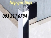Nẹp góc tròn nẹp góc vuông inox nẹp inox góc vuông 2 cánh
