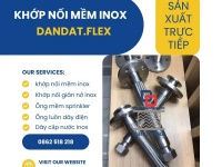 Khớp nối mềm inox chống rung mặt bích, khop noi mem, ống mềm chống rung