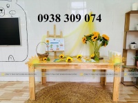 Bàn gỗ mẫu giáo, bàn gỗ mầm non, bàn học gỗ cho bé mầm non