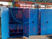 Tủ đồ nghề 2 cánh 3 ngăn kéo 2 khay KT: 1100Wx550Dx1800Hmm Tủ đồ nghề 2 cánh 3 ngăn kéo 2 khay KT: 1