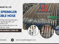 Ống nối mềm sprinkler, Dây cấp nước, Dây dẫn nước mềm inox, Khớp nối mềm PCCC