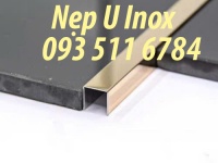 Nẹp U inox bóng nẹp trang trí V inox xước Nẹp nhôm NCP8